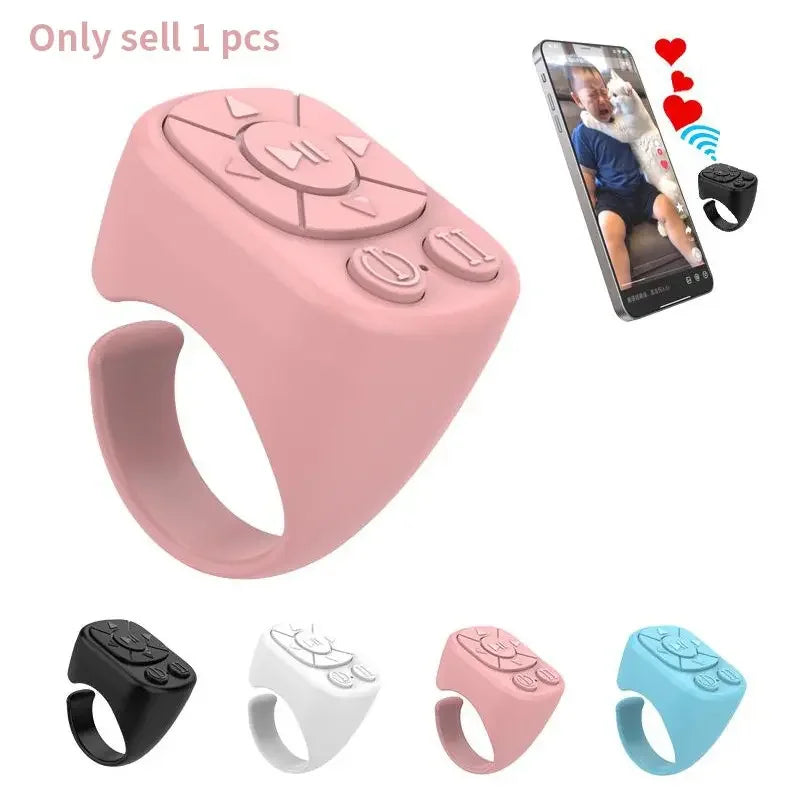 Multifunctional Ring Remote Control, Wireless Rechargeable Bluetooth