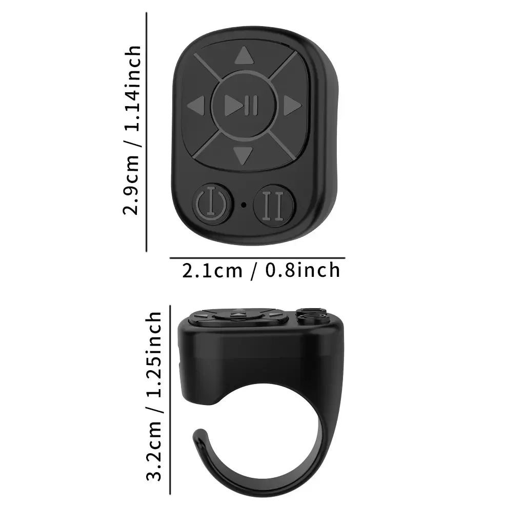 Multifunctional Ring Remote Control, Wireless Rechargeable Bluetooth
