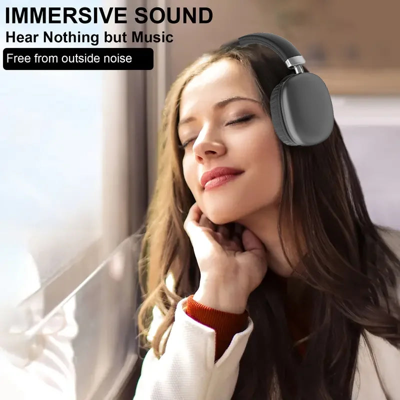 Simple Stylish Foldable Bluetooth Headphones Over Ear HiFi Stereo Wireless